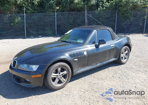 2001 BMW Z3 2.5I z USA, uszkodzony, nr VIN WBACN33451LK46442